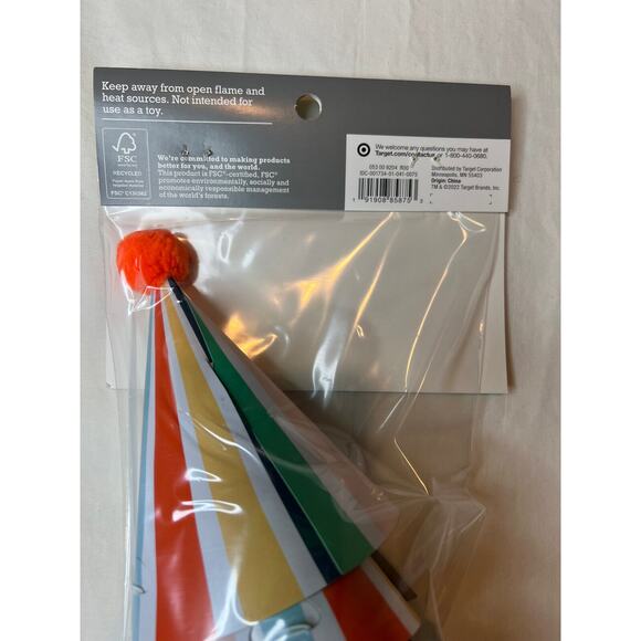 Birthday Hats for Animals Colorful Vet Cats Dogs Spritz Celebration One Size New - Picture 4 of 4